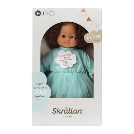Skrallan Duża Lalka Interaktywna Lillan Brunetka