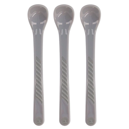 Twistshake Łyżeczki Pastelowe Szare 4 msc