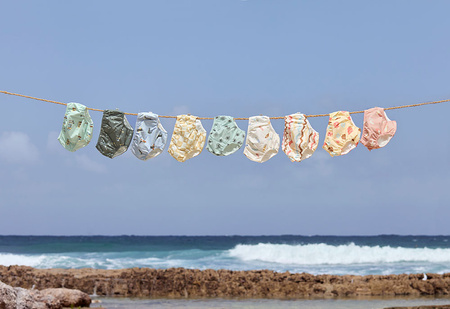 Lassig Majteczki pieluszka do pływania Splash & Fun Deski surfingowe sea salt, rozm. 74/80