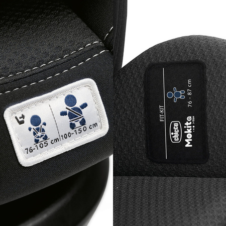 Chicco Mokita I-Size Fotelik Samochodowy 76-150cm Black