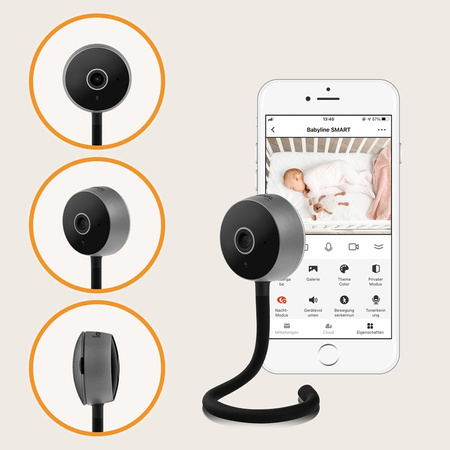 Lionelo Babyline Smart Black Niania Elektroniczna