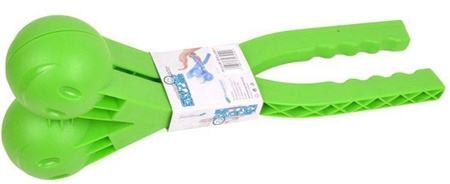 Prosperplast Snowballe 2 Snieżkomat do Robienia Kulek Śnieżnych Podwójny Zielony