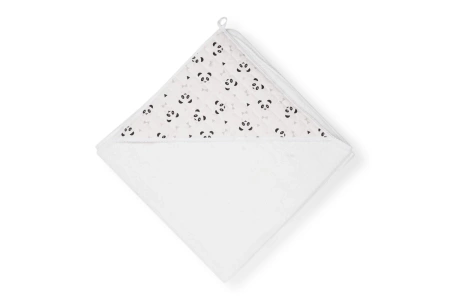 Gluck ręcznik biała frota panda różowa pik