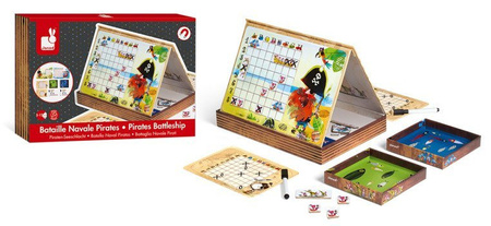 USZKODZONE OPAKOWANIE Statki gra magnetyczna, Janod