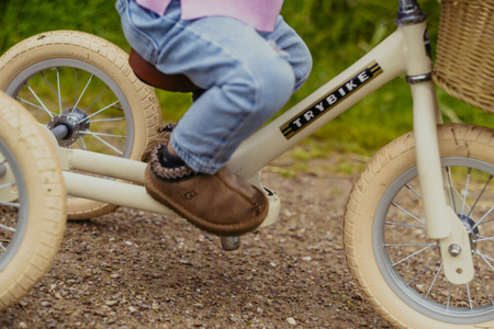 Trybike Pierwszy Rowerek Trójkołowy Dziecięcy Biegowy 2w1 Kremowy Matowy