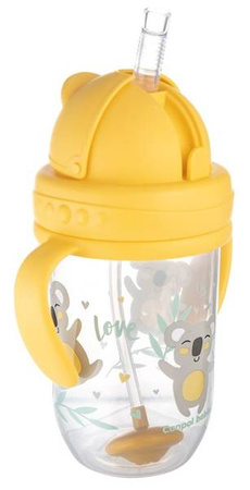 Canpol Babies Exotic Kubek Niekapek z Rurką i Odważnikiem 270ml 56/606 Yellow