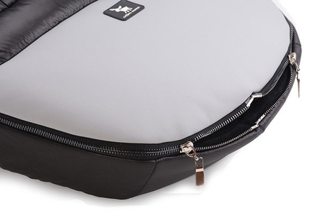 Cottonmoose Śpiwór Zimowy Alaskan Moose Czarno-szary Z Eko-skórą