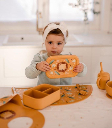 Sassi Lunchbox pojemnik silikonowy Lew