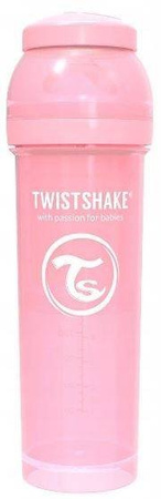 TwistShake Butelka Antylkolkowa 330 ml 4m+ Pastel Pink