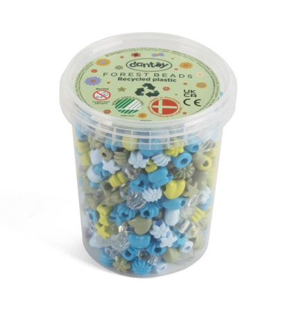 Dantoy EKO Koraliki do nawlekania 520 szt forest