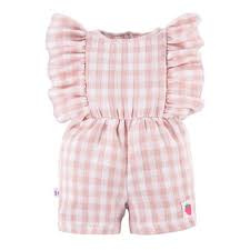 Eevi Rampers Muślin Kratka Koral 68cm