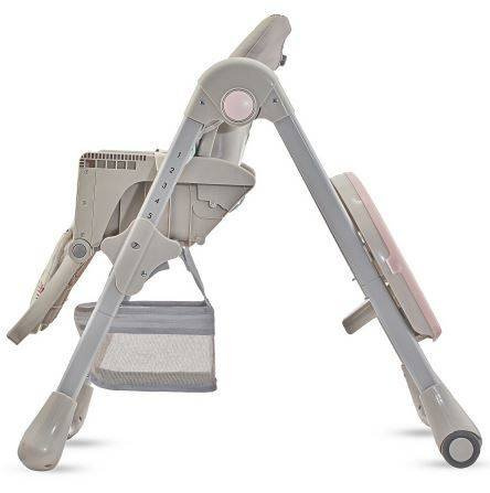 Kinderkraft Tastee Krzesełko Do Karmienia Beżowe || Pink Leaf