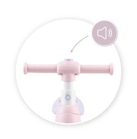 Momi Tobis Jeździk z Bańkami Światłem i Dżwiękiem Róż