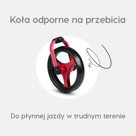 Smart Trike Rowerek Biegowy Czarno-Czerwony