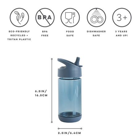 3 Sprouts Bidon Dla Dziecka Recycled Blue