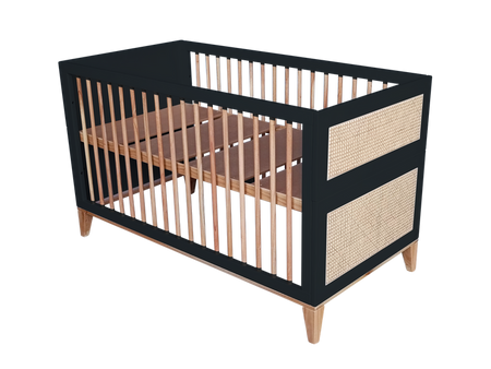 Theo Bebe Nami Wielofunkcyjne Łóżeczko Ratanowe 70x140cm Onyx