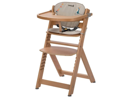 Safety 1st Timba Krzesełko do Karmienia + Wkładka Natural Wood/Happy Day