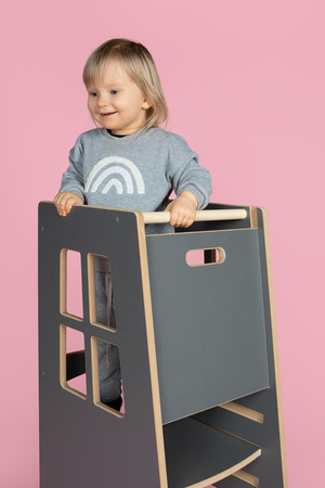 Tupti.wood Kitchen Helper Extra Safe Pomocnik Kuchenny Szary