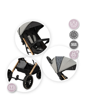 MoMi Estelle Dakar Wózek Spacerowy Leopard