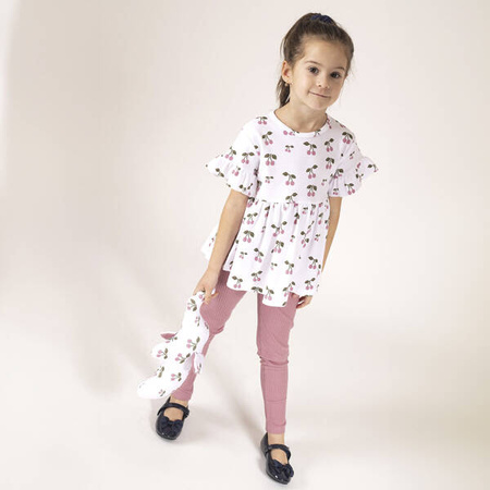 Nicol Emily Legginsy Dla Dziewczynki Bawełniane Wrzosowe Rozmiar 86 204201