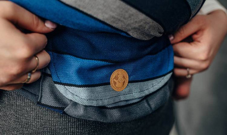 LennyLamb Nosidełko LennyHybrid Half Buckle, Splot Skośno-Krzyżowy, 100% Bawełna Wodospad