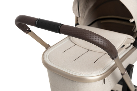 Muuvo Quick Boho Wózek Głęboko-Spacerowy Brown + Cybex Aton B2 i-Size Fotelik Samochodowy 0-13kg + Baza One Volcano Black