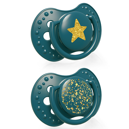 Lovi Stardust Dynamiczny Smoczek Uspokajający 3-6 m 22/893 Green