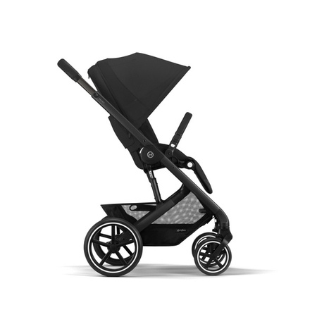 Cybex Balios S Lux Wózek Głęboko-Spacerowy + Cloud G I-Size Fotelik Samochodowy 0-13kg + Baza G + Adaptery Moon Black
