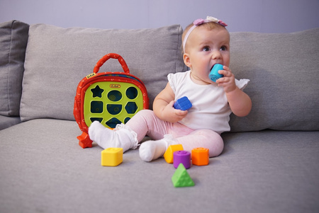 Training2s Zabawka Edukacyjna - Sorter Z Klockami Kształty