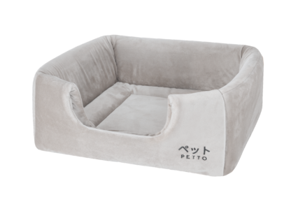 Petto Domek Legowisko 2w1 Uchi Velvet Szare