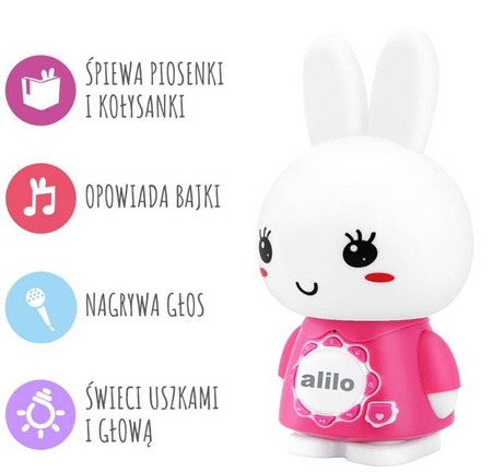 Alilo Króliczek Big Bunny G7C Różowy