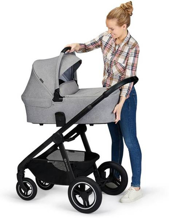 Kinderkraft Everyday Wózek Wielofunkcyjny 2w1 Dark Grey Black Frame