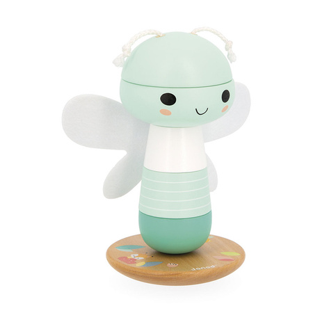 Janod Układanka piramida drewniana Ważka Pure 12 m+