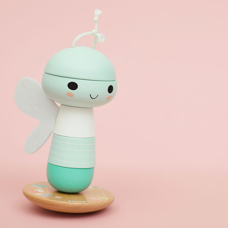 Janod Układanka piramida drewniana Ważka Pure 12 m+