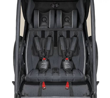 Qeridoo Kidgoo2 Przyczepka Rowerowa Steel Grey