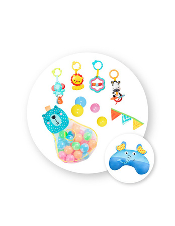 Momi Multi 2w1 Mata Edukacyjna Basen z Piłkami