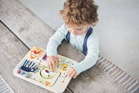 Lilliputiens Drewniana Tablica Labirynt Sensoryczny Farma 18 m+