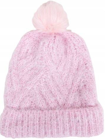Yoclub! Czapka Zimowa Dziewczęca Różowa 54-56