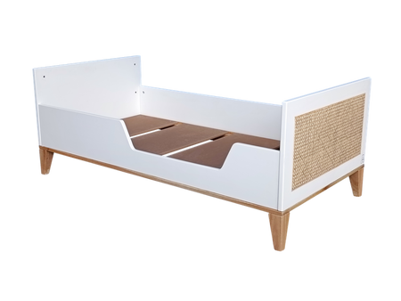 Theo Bebe Nami Wielofunkcyjne Łóżeczko Ratanowe 70x140cm Neige