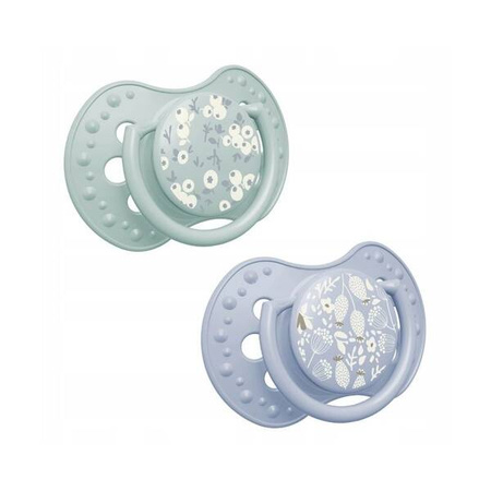 Lovi Smoczek Uspokajający Dynamiczny 6-18msc Silikonowy Blossom Blue 22/923boy