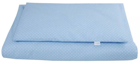 Waldin Łóżeczko Dostawne 2w1 z Wyposażeniem 38 Grey / Niebieski