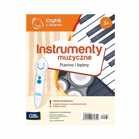 Albi Czytaj Z Albikiem Instrumenty Muzyczne Pianinko i Bębenki