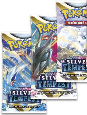 Pokemon TCG: 12,0 Sword and Shield Silver Temepest Booster Mix Wzorów i Kolorów