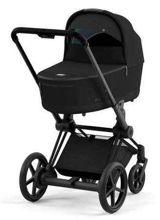 Cybex e-Priam 4.0 Rama ze Stelażem Siedziska + Gondola Wózek Głęboki Eco Onyx Black