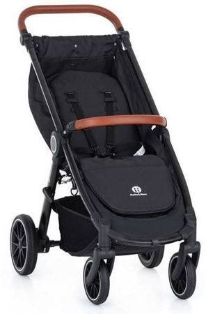 Petite&Mars Stelaż Wózka Spacerowego Street+ RWS Oak + Budka Do Wózka Street+ Koła Gumowe Cosmos