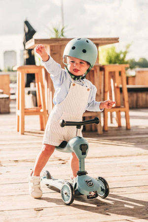 Scootandride Highwaykick 1 Jeździk i Hulajnoga 2w1 1-5 Lat Steel + Canpol Babies Termoopakowanie