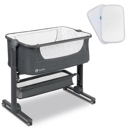 Lionelo Łóżeczko 3 w 1 Timon + Materac Graphite