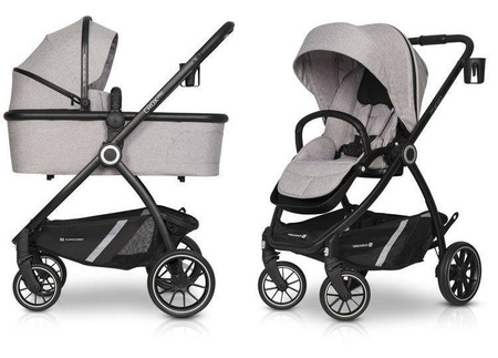 Euro-Cart Crox Pro - Wózek Głęboko-Spacerowy 2w1 Pearl