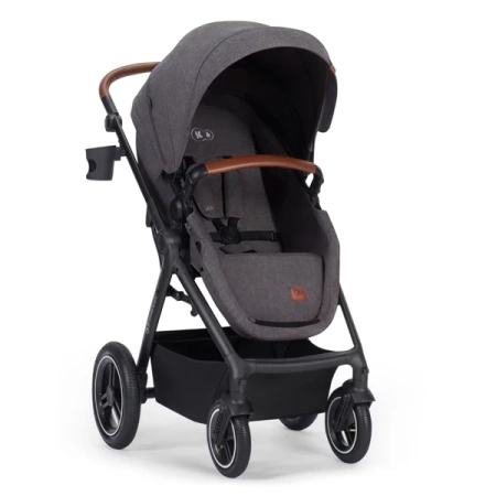 Kinderkraft B-Tour Mink Pro Wózek Głęboko-Spacerowy + Fotelik 0-13 kg Zestaw 3w1 Dark Grey