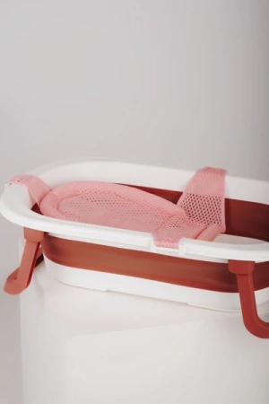 Babyhood BH-323P Składana Wanienka Dziecięca Comfort Czerwona